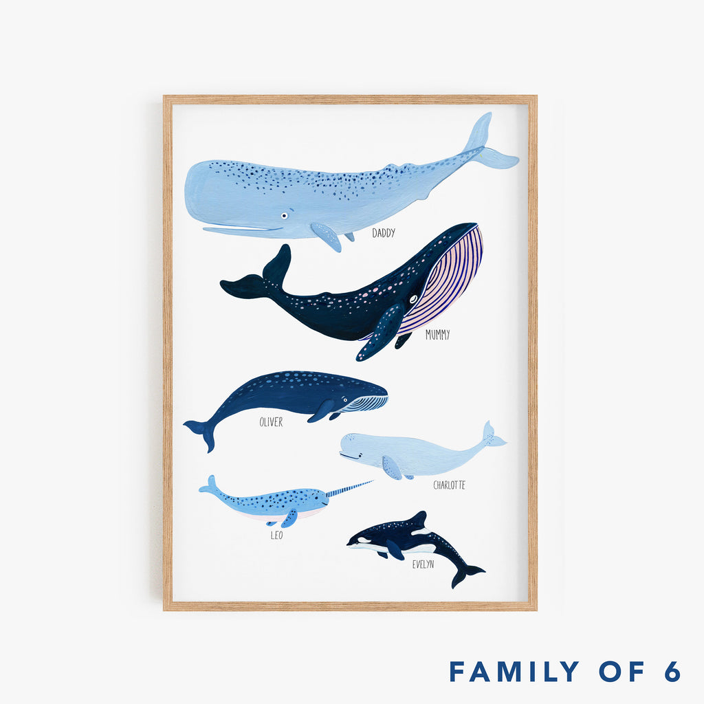 Personalised Whale Species Family - Amber Davenport