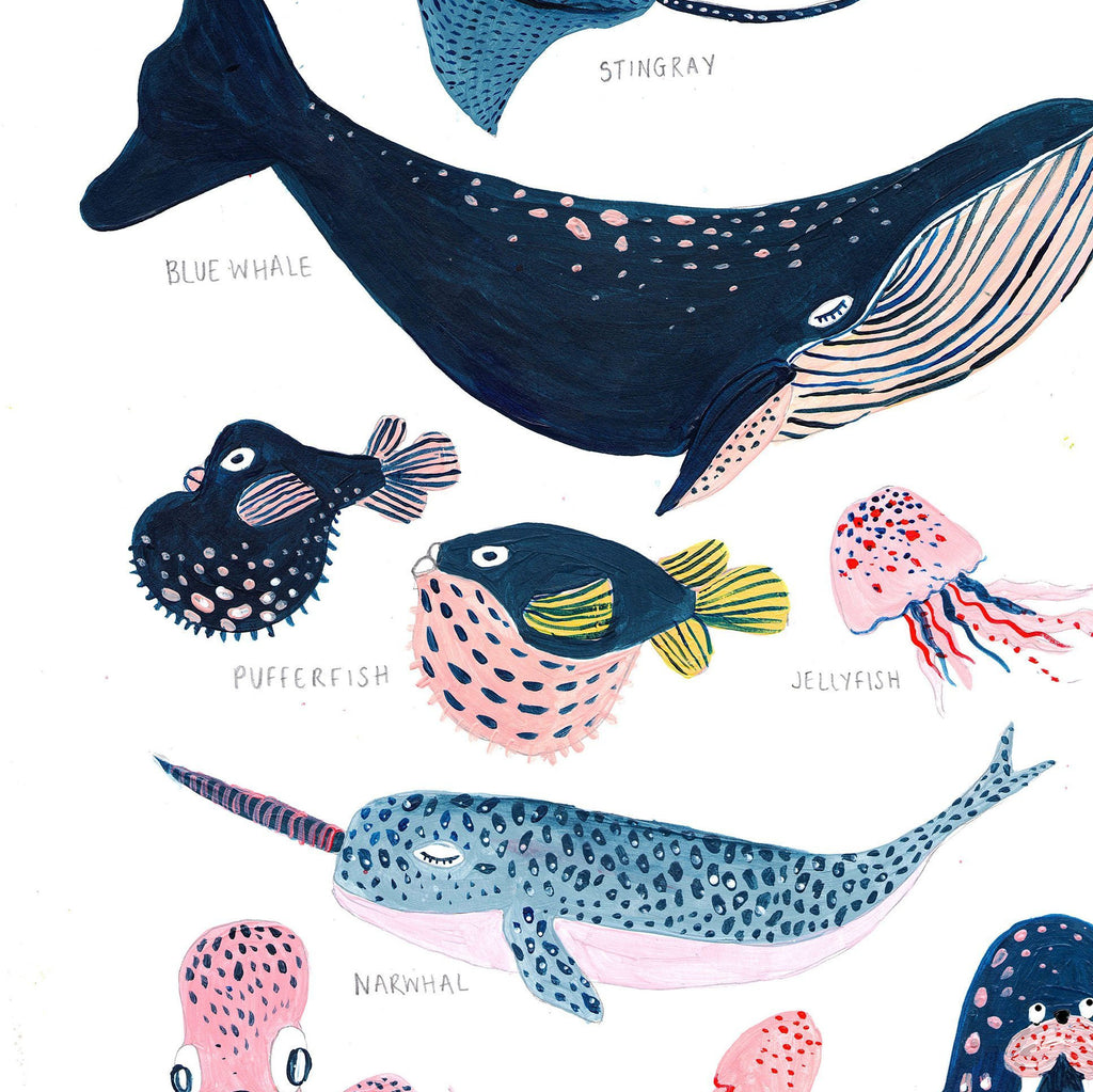Creatures of the Ocean set of 2 - Amber Davenport