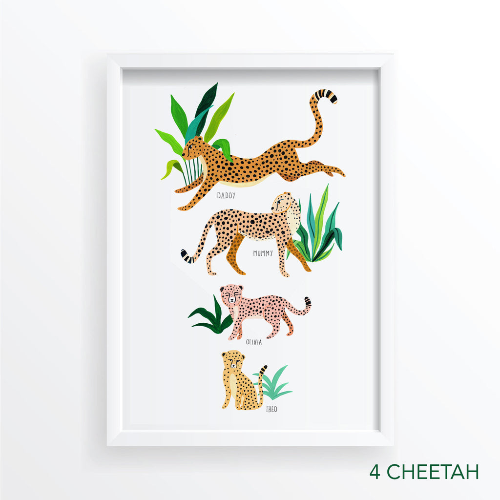 Personalised Cheetah Family - Amber Davenport