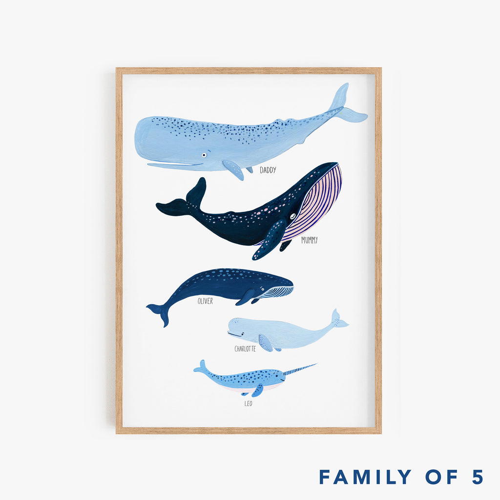 Personalised Whale Species Family - Amber Davenport