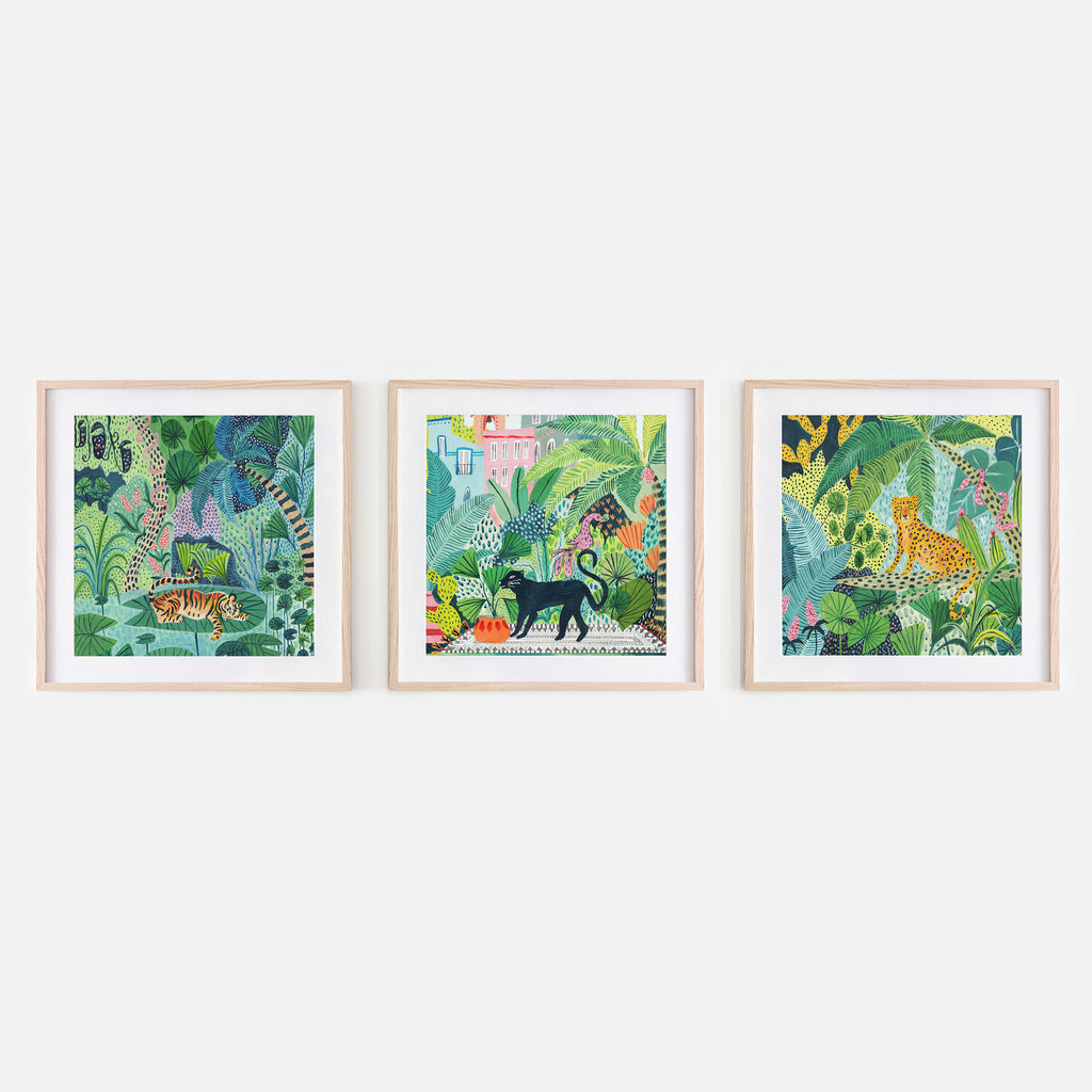 Jungle Cats set of 3 - Amber Davenport
